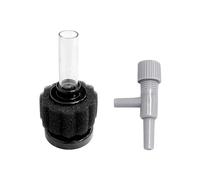 NYGGTYK Filtre d'aquarium 1 pièce avec 1 valve de réglage du volume d'air grise, paquet de filtres pour la vie marine, filtre éponge d'aquarium, filtre d'aquarium, filtre éponge pour pompe à air