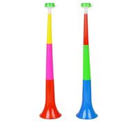 NYGGTYK Lot de 2 cornes de pom-pom girl - En plastique - Cornes télescopiques - Cornes de klaxon pour événements sportifs - Cornes de carnaval