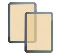 NYGGTYK Lot de 2 tapis de cuisson en silicone gris - Tapis de cuisson en silicone - Tapis de cuisine - Accessoires de cuisson - Tapis de cuisson antiadhésif (0,7 x 30 x 40 cm)