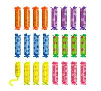 NYGGTYK Lot de 24 surligneurs en forme de bonbon - Multicolore - Large et rond - Fournitures scolaires - Cadeau pour enfants