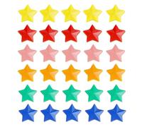 NYGGTYK Lot de 30 clous magnétiques en forme d'étoile, pour tableau magnétique, pour enfants, mini aimants colorés pour enfants, aimants étoiles (jaune, orange, bleu, vert, rose, rouge)