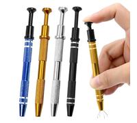 NYGGTYK Lot de 4 pinces à bijoux en acier inoxydable - Pinces à bijoux - Pinces à bijoux - Pinces à perles - Pince à vis - Outils à main DIY