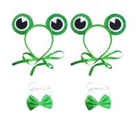 NYGGTYK Morceaux De Bandeau De Grenouille Et 2 Pièces Volent, Bandeau Sucré, Accessoires De Performance, Accessoires De Rôle, Accessoires De Coûts De Grenouille