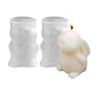 NYGGTYK Morceaux De Forme De Lapin, Forme De Résine Coulée, Forme Créative De Silicone Douce, Forme De Bougie en Plâtre Artisanal, Production De Lapins -Ou