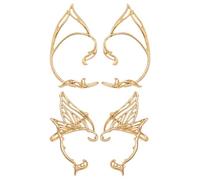 NYGGTYK Paires De Boucles d'oreilles Dorées Onze, Boucles d'oreilles en Métal Personnalisées, Boucles d'oreilles Simples Et À La Mode pour Femmes, Clips d'oreille De Rôle, Accessoires De Vêtements