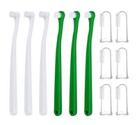 NYGGTYK Pièces Brosses À Dents pour Animaux De Compagnie Et 6 Parties Brosses À Dents De Doigts Transparentes, Outils De Nettoyage des Dents, Accessoires pour Animaux De Compagnie