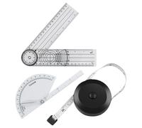 NYGGTYK Règle d'angle De 1 Pièce, Mini Ruban À 1 Pièce Et Règle De Doigt 1 Pièce, Outil De Mesure Multifonctionnel, Règle De Mesure du Corps, Accessoires De Dessin