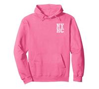 NYHC New York Hardcore Punk Sweat à Capuche, Unisexe pour Adultes, Rose Vif, S