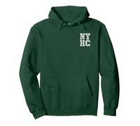 NYHC New York Hardcore Punk Sweat à Capuche, Unisexe pour Adultes, Vert Forêt, M