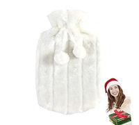 Nyika bouillotte isolées - Housse bouillotte Mignonne en Fausse Fourrure Douce 2 litres | Le Chiffon pour bouillotte Aià soulager Les douleurs Musculaires et Les crampes