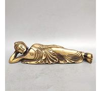 NYKK Statue de Bouddha Bouddha couché Statue, Dormir Sculpture Nirvana méditation - Figurine Bouddhiste, Feng Shui Home Décor Sculpture de Bouddha