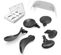 Nyko - Edge Paddle (Noir) - Bouton arrière en métal de rechange pour manette PS5 Dual Sense Edge - 3 jeux de pagaies de rechange interchangeables - Étui de rangement compact en plastique inclus