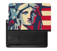 NYKVTG Portefeuille Amérique Porte Carte Crédit Cuir PU Porte Monnaie Couvertures De Passeport