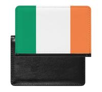 NYKVTG Portefeuille Drapeau De L'irlande Porte Carte Crédit Cuir PU Porte Monnaie Couvertures De Passeport