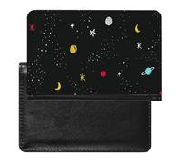 NYKVTG Portefeuille Planète De l'univers Porte Carte Crédit Cuir PU Porte Monnaie Couvertures De Passeport