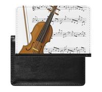 NYKVTG Portefeuille Violon Porte Carte Crédit Cuir PU Porte Monnaie Couvertures De Passeport