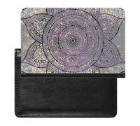 NYKVTG Protecteur De Carte De Vaccination Fleur Mandala Portefeuille Pochette Etui De Protection