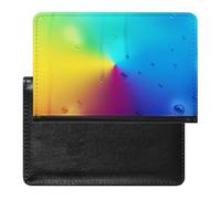 NYKVTG Protecteur De Carte De Vaccination Gouttes d'eau Colorées Portefeuille Pochette Etui De Protection