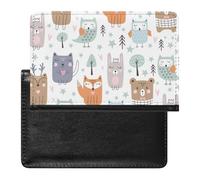 NYKVTG Protecteur De Carte De Vaccination Hibou Alpaga Portefeuille Pochette Etui De Protection