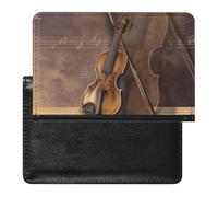NYKVTG Protecteurs De Carte De Crédit Violon Vintage Portefeuille Poche À Monnaie Accessoire De Voyage