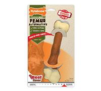Nylabone Alternative sous forme d’os de cuisse, jouet à mâcher qui ne laisse aucun dégâts, arôme bœuf, pour les très gros chiens (+ 23kg), Chiens à mâchouillage puissant/extrême