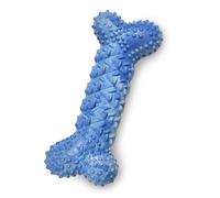 Nylabone Braid Bone Jouet à mâcher solide pour chiens, jouet en caoutchouc naturel pour mâcheurs modérés et agressifs, saveur beurre d'arachide, chiens de taille moyenne, jusqu'à 15,9 kg, 1 pièce