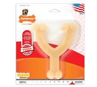 Nylabone Dura Chew Extreme Tough Dog Chew Toy Bone, Chicken Flavour Wishbone, M,