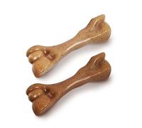 Nylabone Gourmet Style Lot de 2 jouets à mâcher puissants pour chiens, saveur bacon et poulet, taille S - jusqu'à 11,3 kg
