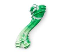 Nylabone Holiday Edition Curvy Dental Bone Power Jouet à mâcher pour chiens, os à mâcher agressifs, saveur vert hivernal, taille L - jusqu'à 22,7 kg, 1 pièce