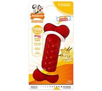 Nylabone Jouet à mâcher en Caoutchouc Naturel tressé pour Chien - Saveur Vanille - Taille M - pour Chiens jusqu'à 16 kg - Rouge