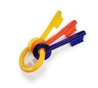 Nylabone Jouet à mâcher pour chiots qui font leurs dents, en forme de clé, arôme bacon, pour les petits chiens/chiots (jusqu’à 11 kg), mâchouilleurs paisibles/qui font leurs dents.
