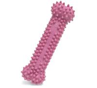 Nylabone Jouet à mâcher pour chiots qui font leurs dents, en forme d'os texturisé, rose, arôme poulet, pour les tout petits chiens/chiots (jusqu’à 7 kg), mâchouilleurs paisibles/qui font leurs dents.