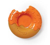 Nylabone Jouet à mâcher puissant en forme de donut pour chiens, durable et résistant pour mâcheurs agressifs, saveur citrouille et beurre d'arachide, taille L, jusqu'à 22,7 kg (1 pièce)