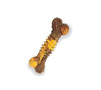 Nylabone Jouet à mâcher résistant texturisé Dura, arôme charqui de bœuf et fromage - Jouet à mâcher pour chiens à mâchouillage extrême - Small - Pour les chiens pesant jusqu’à 11kg
