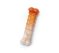 Nylabone Jouet à mâcher texturé en forme d'os texturé pour chiens, durable et résistant pour mâcheurs agressifs, saveur de poulet rôti, chiens de taille XS, jusqu'à 6,8 kg (1 pièce)