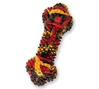 Nylabone Jouet dentaire Strong Chew - os en caoutchouc robuste, goût cheeseburger bacon, M (≤16kg)