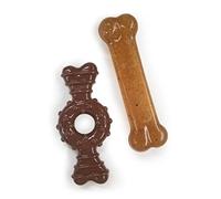 Nylabone Kit pour Chiot Qui Font Leurs Dents Pack de Deux Os Dentaires à Mâcher/Os Souple/Os Extrême Pesant Jusqu’à 7 kg1 Unité