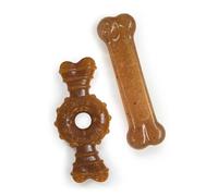 Nylabone Kit pour Chiots Qui Font Leurs Dents Pack de Deux Os Dentaires à Mâcher/Deux Os Souples Pesant Jusqu’à 16 kg1 Unité
