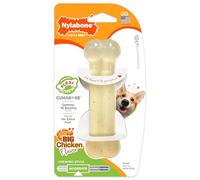 Nylabone Mâchouillage moyen, forme d’os, arôme poulet, pour les petits chiens (jusqu’à 11 kg), mâchouilleurs modérés/paisibles