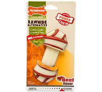 Nylabone Produit à mâcher résistant Dura, os jouet à mâcher avec compartiment aromatique, goût bœuf, pour les gros chiens (jusqu’à 23kg), Chiens à mâchouillage puissant/extrême