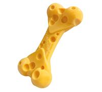 Nylabone Produit à mâcher résistant Dura, os jouet à mâcher avec compartiment aromatique, goût fromage, pour les chiens de taille moyenne (jusqu’à 16kg), Chiens à mâchouillage puissant/extrême