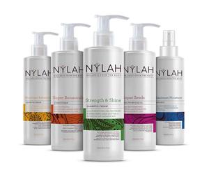 NYLAH Ensemble de soins capillaires essentiels, ensemble complet de lavage et de style pour cheveux afro et texturés - sans sulfate, stimulant l'humidité et définissant les boucles