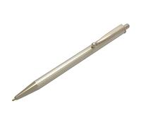 NYLOE - Stylo à bille à bouton-poussoir - Argent massif 925 avec revêtement anti-oxydation - Rechargeable - Élégance artisanale - Cadeau de graduation - Fabriqué en Italie