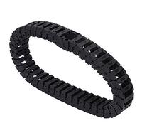 Nylon 66 Cable Drag Chain S18x25 | Robust Silent Wire Carrier for CNC Machines/Engraving Tools | Detachable 0.7m Length, 25℃ to 100℃ Temperature Range