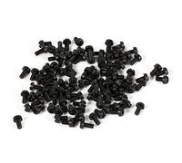 Nylon Boulons Vis, M3 Vis Ecrou Boulon Tête Ronde Cruciforme Cylindrique en Nylon 6mm (Noir)