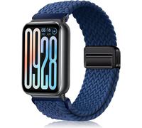 Nylon Bracelet Pour Xiaomi Smart Band 9 Pro/8 Pro/ Watch 5/Watch 4, Hommes Femmes Nylon Tressé Magnétique Bracelets De Remplacement Pour Xiaomi Mi Band 8 Pro/Band 9 Pro - Bleu[Wpj4191546]