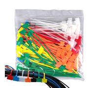 Nylon Cable Ties - 250 Pieces Heavy Duty Zip, Colorful Wire Fasteners with Strong Locking Design, Cable Management Organizer, Multi Purpose Cord Storage Solution Home Office Car Computer