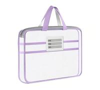 Nylon Mesh File Bag - Storage Organizer | 32.5x23.5cm Zipper Size with Handle, Nylon Document Holder with Travel Use, Student Exam Bag, Office Classroom Teacher Supply