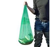 Nylon Mesh Fish Storage Bag - Drawstring Catch Sack for Fish, Produce, Vegetables and Outdoor Equipment, Reusable Breathable Storage Organizer | Fishing Trips, Camping, Sports Activities, Lightweight