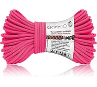 Nylon / Polyester Rope Hybrid Type 4mm Diameter 250kg Breaking Load Outdoor Rope Versatile Camping Rope 30m Neon Pink